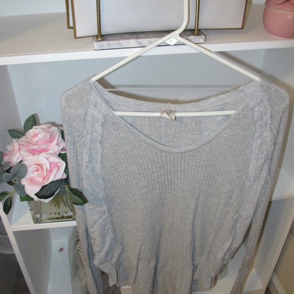 🔴🔴🔴SOLD🔴🔴🔴Free people Women's Long sleeve slouchy oversized Shirt top - Picture 4 of 6